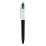 Bolígrafo de cuatro colores color blanco/negro
