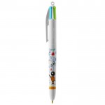 Bolígrafo con cuatro tintas de color color blanco cuarta vista