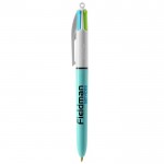 Bolígrafo con cuatro tintas de color color azul claro primera vista