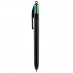 Bolígrafo con cuatro tintas de color color negro