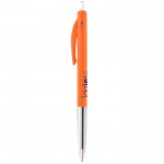 Bolígrafo BIC con pulsador personalizado color naranja