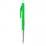 Bolígrafo BIC con pulsador personalizado color verde