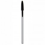 Bolígrafos con tapón personalizados color negro