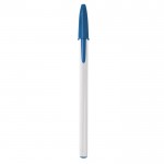 Bolígrafos con tapón personalizados color azul