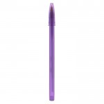 Bolígrafos serigrafiados con tapón color violeta