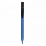 Bolígrafos ecológicos con logotipo color azul