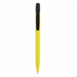 Bolígrafos ecológicos con logotipo color amarillo