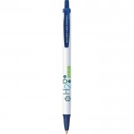 Bolígrafos sostenibles personalizados color azul marino primera vista