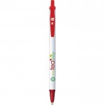 Bolígrafos sostenibles personalizados color rojo segunda vista