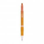 Bolígrafo translúcido personalizado color naranja