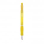 Bolígrafo translúcido personalizado color amarillo