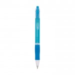Bolígrafo translúcido personalizado color azul claro