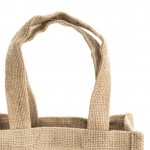 Bolsa de yute botellas de vino promocional