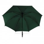 Paraguas automático de poliéster 190T con exterior plateado Ø102 color verde oscuro vista 2