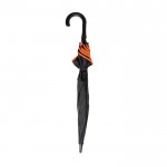 Paraguas automático de fibra y pongee con borde de color Ø103 color naranja vista 3