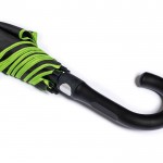 Paraguas automático de fibra y pongee con borde de color Ø103 color verde claro vista 2