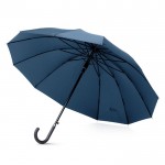 Paraguas automático de pongee elegante con 12 paneles Ø105 color azul marino vista 2