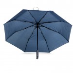 Paraguas plegable con mango estilo mosquetón de 8 paneles Ø100 color azul marino vista 4