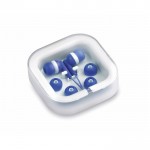 Auriculares baratos jack con caja color azul