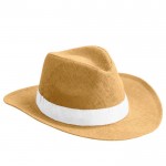 Sombrero de papel con cinta en distintos colores para personalizar color blanco primera vista