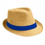 Sombrero moderno de papel en color tostado color azul real primera vista