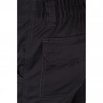 Pantalón multibolsillos unisex de algodón y poliéster 240 g/m2 color negro sexta vista