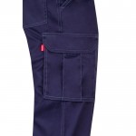 Pantalón multibolsillos unisex de algodón y poliéster 240 g/m2 color azul quinta vista