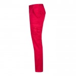Pantalón multibolsillos unisex de algodón y poliéster 240 g/m2 color rojo tercera vista