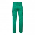 Pantalón multibolsillos unisex de algodón y poliéster 240 g/m2 color verde segunda vista