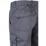 Pantalón multibolsillos unisex de algodón y poliéster 240 g/m2 color gris sexta vista