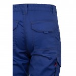 Pantalón multibolsillos unisex de algodón y poliéster 240 g/m2 color azul real sexta vista