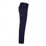 Pantalón multibolsillos unisex de algodón y poliéster 240 g/m2 color azul marino cuarta vista