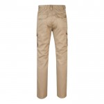 Pantalón multibolsillos unisex de algodón y poliéster 240 g/m2 color natural segunda vista