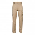 Pantalón multibolsillos unisex de algodón y poliéster 240 g/m2 color natural