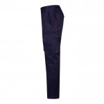Pantalón laboral multibolsillos algodón y poliéster 200 g/m2 color naranja tercera vista