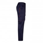 Pantalón laboral multibolsillos algodón y poliéster 200 g/m2 color naranja cuarta vista