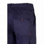 Pantalón laboral multibolsillos algodón y poliéster 200 g/m2 color naranja sexta vista