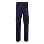 Pantalón laboral multibolsillos algodón y poliéster 200 g/m2 color naranja
