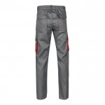 Pantalón laboral multibolsillos algodón y poliéster 200 g/m2 color rojo segunda vista