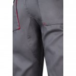 Pantalón laboral multibolsillos algodón y poliéster 200 g/m2 color rojo septima vista