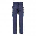 Pantalón laboral multibolsillos algodón y poliéster 200 g/m2 color azul claro segunda vista