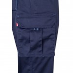 Pantalón laboral multibolsillos algodón y poliéster 200 g/m2 color azul claro quinta vista