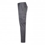Pantalón laboral multibolsillos algodón y poliéster 200 g/m2 color verde tercera vista
