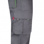 Pantalón laboral multibolsillos algodón y poliéster 200 g/m2 color verde quinta vista
