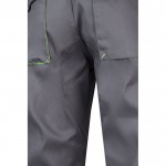Pantalón laboral multibolsillos algodón y poliéster 200 g/m2 color verde septima vista