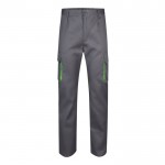 Pantalón laboral multibolsillos algodón y poliéster 200 g/m2 color verde