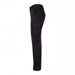 Pantalón de trabajo unisex con bolsillos 290 g/m2 color negro tercera vista