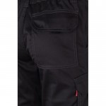 Pantalón de trabajo unisex con bolsillos 290 g/m2 color negro sexta vista