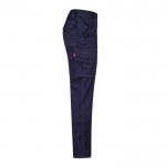 Pantalón de trabajo unisex con bolsillos 290 g/m2 color azul cuarta vista
