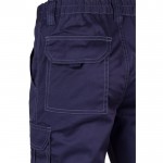 Pantalón de trabajo unisex con bolsillos 290 g/m2 color azul sexta vista